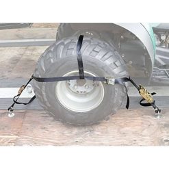 Alternative view of Rage Powersports 2-Pack of ATV or UTV Wheel Anchor Bonnet Ratcheting Tie-Down Straps