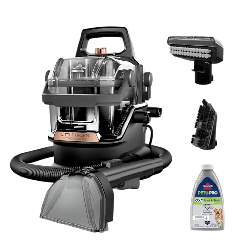 BISSELL Little Green HydroSteam Multi-Purpose Portable Carpet and Upholstery Cleaner, Car and Auto Detailer, 3618 - Image 2