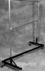 Alternative view of Heavy Duty Z-Rack 5 ft. Double Rail Garment Rack Orange
